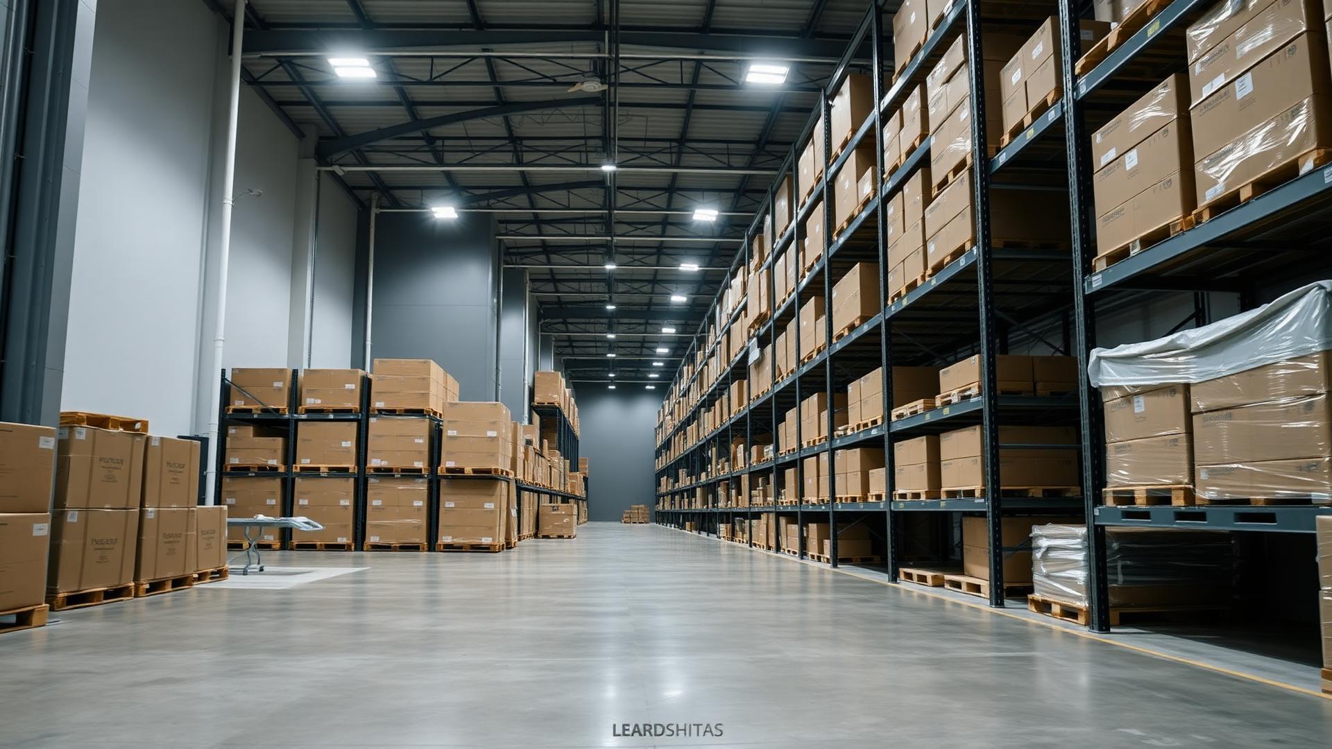 Organized warehouse of clearance inventory